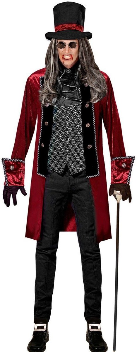 Vampier & Dracula Kostuum | Victoriaanse Vampier Grijsbrecht | Man | XL | Carnaval kostuum | Verkleedkleding